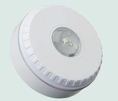 [ESR-80450F] Dispositif visuel alarme feu flash rouge base courte montage au plafond IQ8L-C couverture C-3-7,5