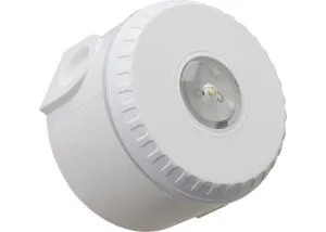 [ESR-80451F] Dispositif visuel alarme feu flash rouge base haute montage au plafond IQ8L-C couverture C-3-7,5