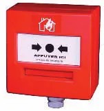 [NTR-5713R1C] DM étanche 1 contact en saillie ROUGE + CAPOT