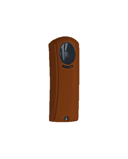 [AVS-WING4WSB] Détecteur IR passif à lentille fresnel radio 868 Mhz, à protection rideau - placé dans un boitier marron compact pour détecter le passage aux portes, fenetres, passages.... batterie lithium 3V fournie - 2 ans de durée de vie