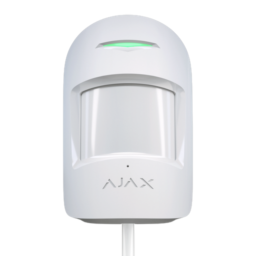 [FIB-COMBIPROTECT-W] Détecteur PIR et bris de vitre blanc Protocole Fibra Anti-animaux Certificat de grade 2 Zone de détection PIR 12 m Zone de détection de bris de vitre 9 m