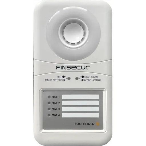 [FIN-BAA0031-FIN02] ECHO ET4S-4Z - Centrale d'alarme secteur 4 zones - Gamme ECHO
