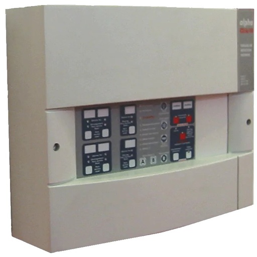 [ASD-ALP2610-C] ALPHA C2/6/10 - avec 2 batteries 12V/7Ah et 1 batterie 12V/1.2Ah ECS/CMSI en coffret mural équipé de 2 lignes DI. Intègre 1 UGA.A (0.5A) et 2 fonctions pour DAS à rupture sans contrôle de position. 2 emplacements libres pour extension.