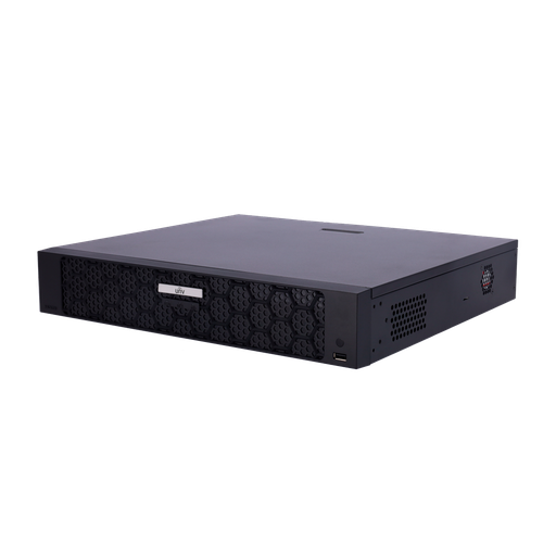 [UNV-NVR504-32B-P16] Enregistreur NVR pour caméra IP - Gamme Prime - 32 CH vidéo  / Compression Ultra H.265 - Résolution maximale 8Mpx - Bande passante 320 Mbps - Support 4 disque dur 16 ports POE