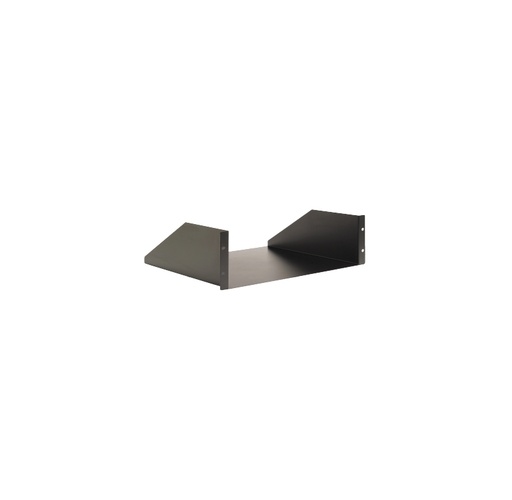 [JDM-RF2UAD] Etagère acier noir pour fixation en rack 19", 2U Etagère acier noir