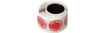 [ESR-128-014] Etiquette ronde de repérage d'orifice (lot de 100)