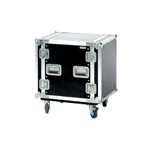 [JDM-R12U] Flightcase à roulettes, 19" 12U - L 545 x P 687 x h 740 mm Flightcase à roulettes