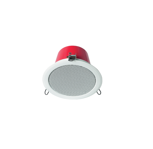 [JDM-CSL-615TFB] HP plafond métal blanc avec capot acier anti feu, 15/7,5/3,75 W/100V HP plafond métal