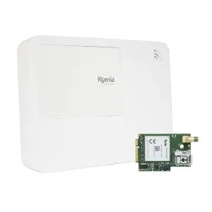 [KSI-LARES-KIT96WLS4G] KIT lares 4.0 wls 96 + module add-on 4G/LTE, gestion jusqu’à 96 zones totales, dont 40 filaires et 18 sorties en boîtier polycarbonate blanc, sirène intérieure, alimentation 25W et logement pour batterie au plomb 12V-2Ah . Dimensions: 297x220x55mm.