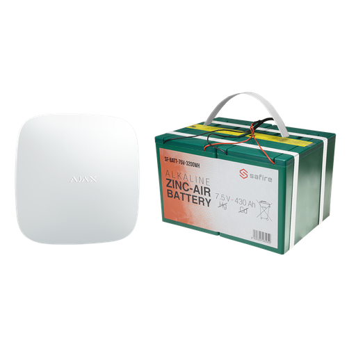 [AJA-BATTERYKIT-12M] Kit d'alarme autonome Hub 2 de 6V et batterie de longue durée Installation simple Batterie non rechargeable