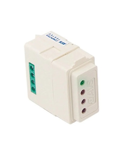 [AVS-RS1] Lecteur pour clés TOUCH à connecter sur un port série RS485 pour centrale LUCKY et XTREAM 640 - 4 Leds d'information immédiate à propos de la centrale sur lequel il est connecté - petite taille -RS 1 N série Ticino Magic Ivory 