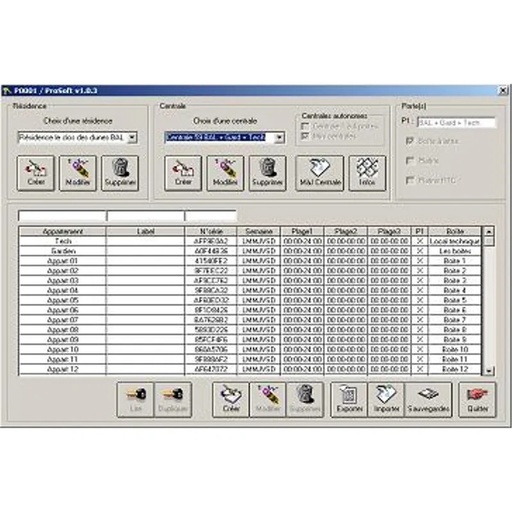 [EVI-TPROSOFT] Logiciel de programmation pour centrale T HEXAC C12 et T HEXA C22 (HEXACT)