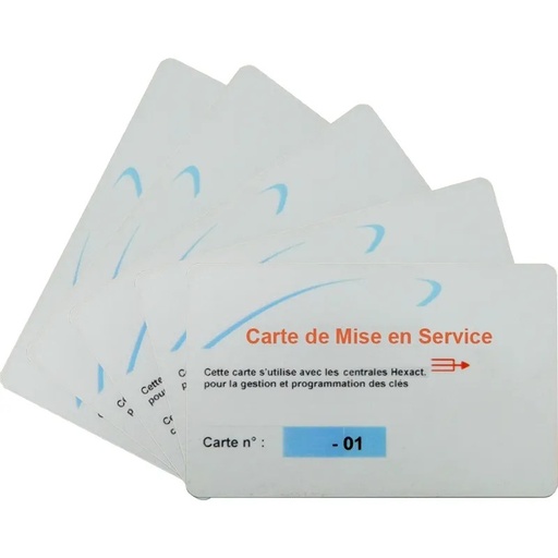 [EVI-THEXACMS5] Lot de 5 cartes de mise en service T HEXA SOFT/HEXACT WEB