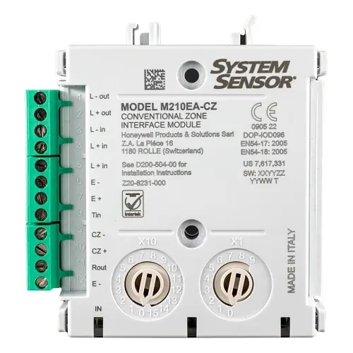 [HNL-M210EA-CZR-32] Module 1 zone conventionnelle surveillée avec ICC