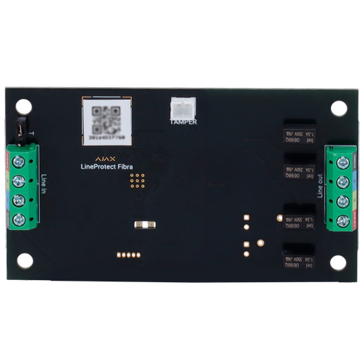 [FIB-LINEPROTECT] Module de protection de ligne filaire Contre les courts-circuits, tension de 110/230 VAC, haute tension et chocs électriques Protocole Fibra Certificat de grade 3 Jumper de résistance terminale disponible