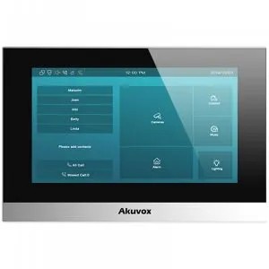 [AKU-C313S] Moniteur SIP d'intérieur avec ecran 7'' (Version Linux), Façade plastique