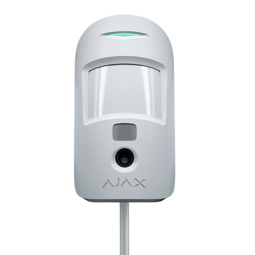 [FIB-MOTIONCAM-PHOD-W] Photodétecteur filaire blanc avec photo à la demande Certificat de grade 2 Protocole Fibra Envoi d'images jusqu'à VGA (640x480) Jusqu'à 5 images par détection Immunité aux animaux domestique / Portée de détection 12 m