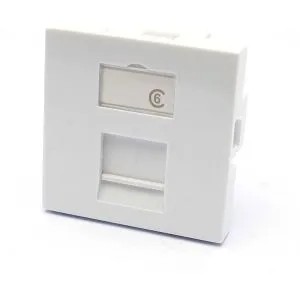 [DIL-EX100-289] Plastron PLAT EXCEL 45x45 1 PORT BLANC