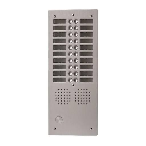 [EVI-UHR2020] Platine aluminium HAUT-RISQUE audio 20 appels 2 rangées