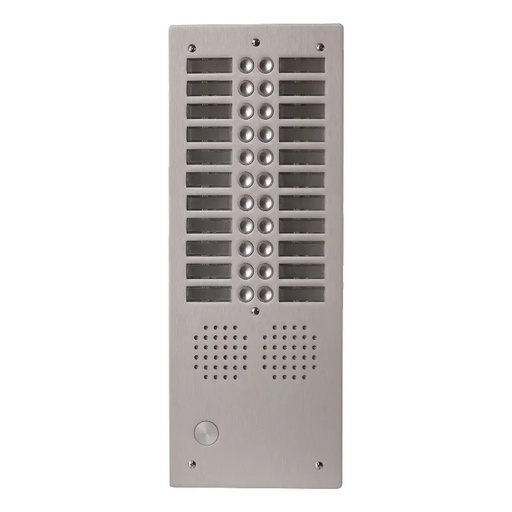 [EVI-UHR2022] Platine aluminium HAUT-RISQUE audio 22 appels 2 rangées