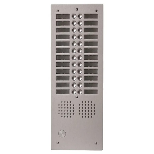 [EVI-UHR2024] Platine aluminium HAUT-RISQUE audio 24 appels 2 rangées