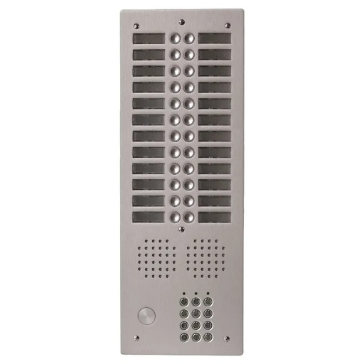 [EVI-UHRCL2024] Platine aluminium HAUT-RISQUE audio 24 appels 2 rangées avec clavier