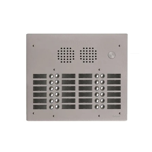 [EVI-UHR4024] Platine aluminium HAUT-RISQUE audio 24 appels 4 rangées