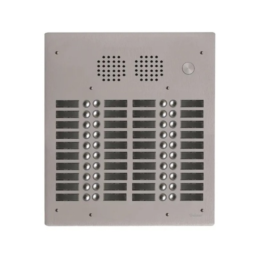 [EVI-UHR4040] Platine aluminium HAUT-RISQUE audio 40 appels 4 rangées