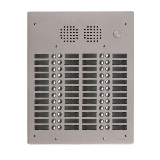 [EVI-UHR4048] Platine aluminium HAUT-RISQUE audio 48 appels 4 rangées