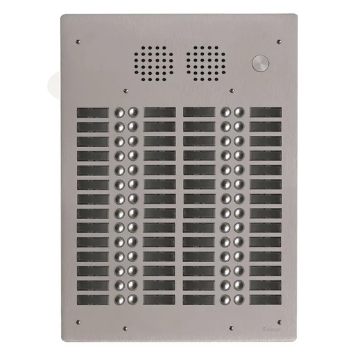 [EVI-UHR4056] Platine aluminium HAUT-RISQUE audio 56 appels 4 rangées