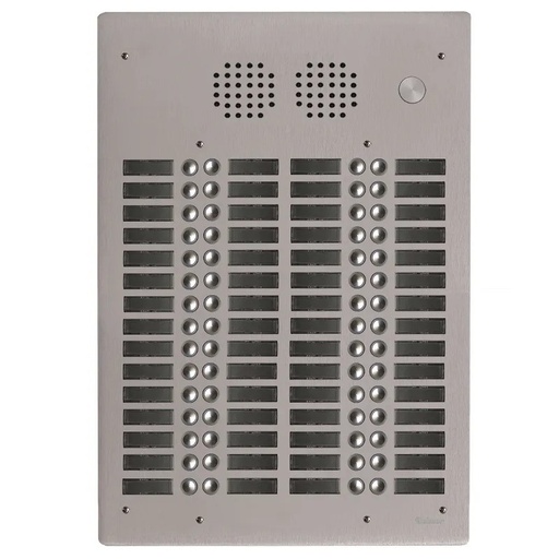 [EVI-UHR4060] Platine aluminium HAUT-RISQUE audio 60 appels 4 rangées