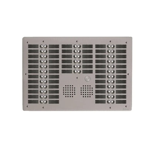 [EVI-UHR6060] Platine aluminium HAUT-RISQUE audio 60 appels 6 rangées