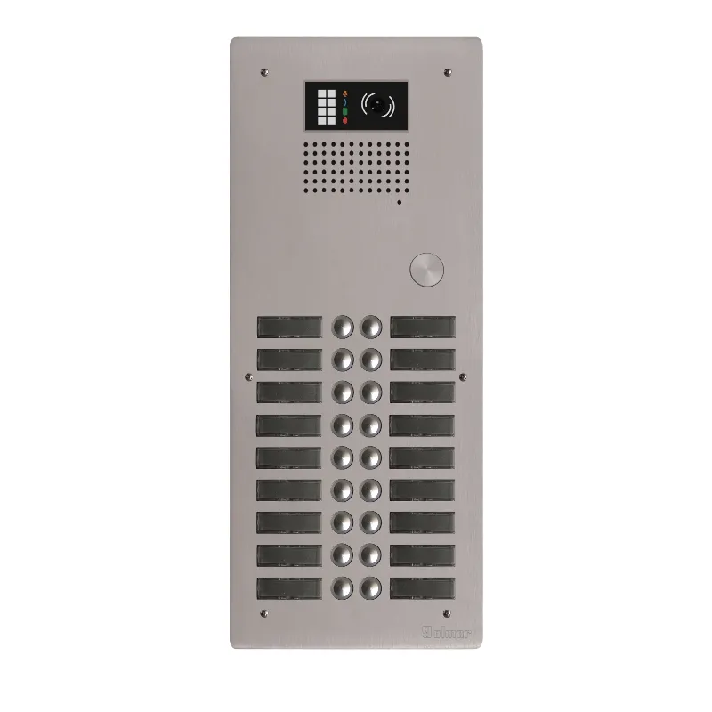 [EVI-GTV62/218] Platine aluminium HAUT-RISQUE audio/vidéo (GB2)   18 boutons 2 rangées