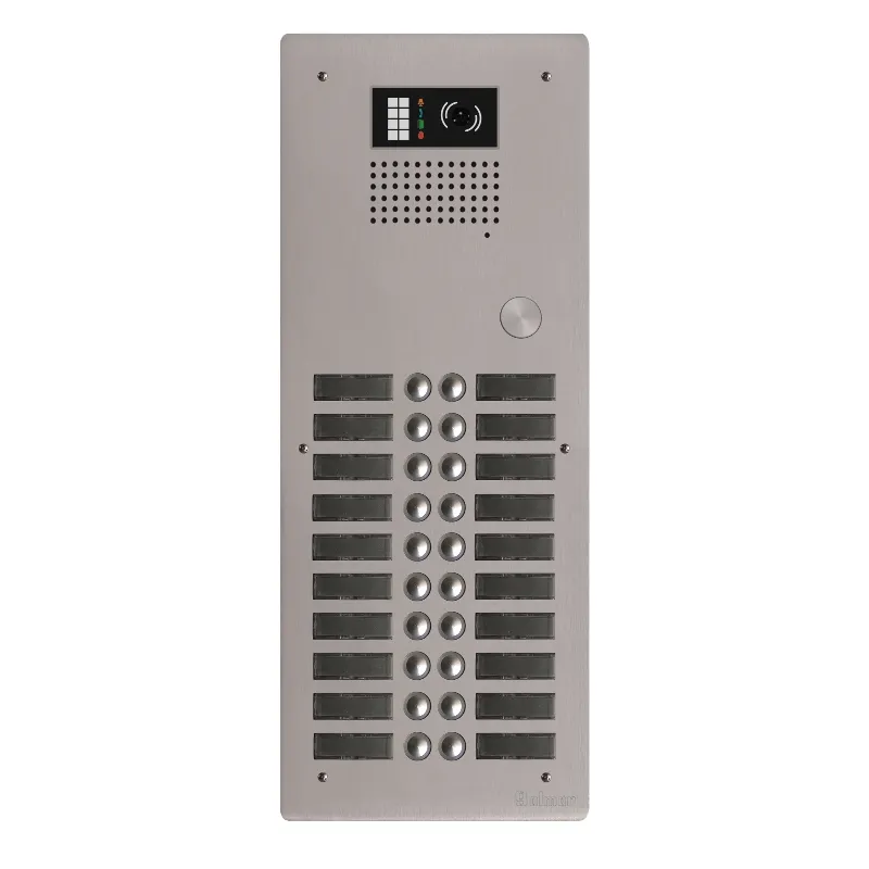 [EVI-GTV62/220] Platine aluminium HAUT-RISQUE audio/vidéo (GB2)   20 boutons 2 rangées 