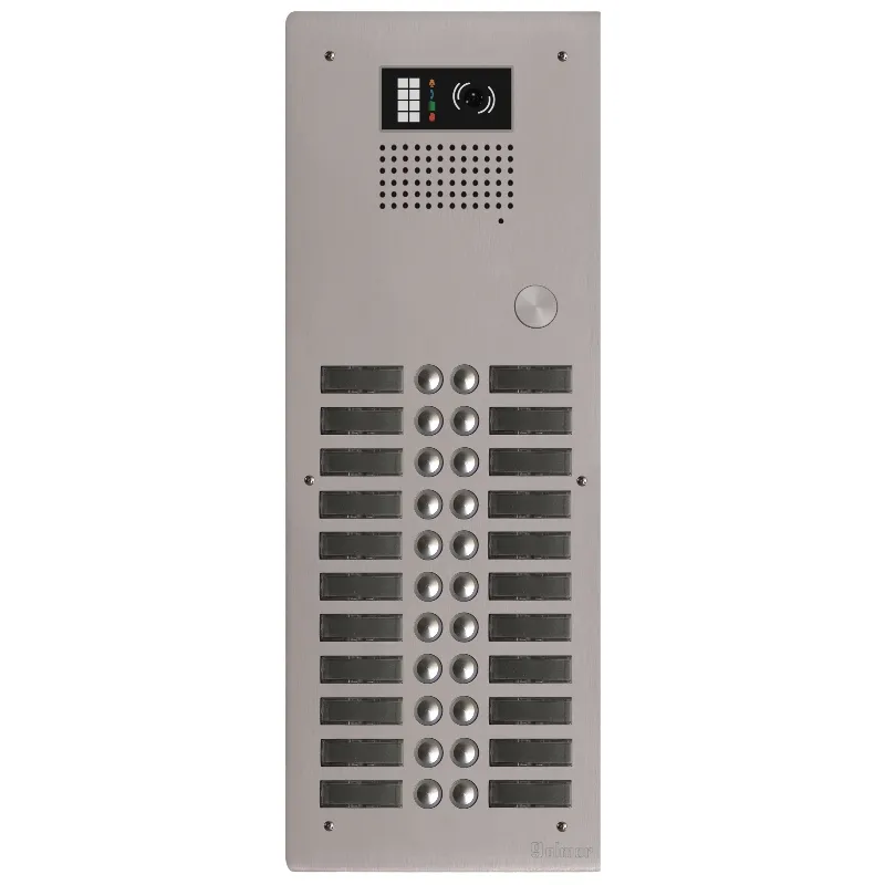 [EVI-GTV62/222] Platine aluminium HAUT-RISQUE audio/vidéo (GB2)   22 boutons 2 rangées 