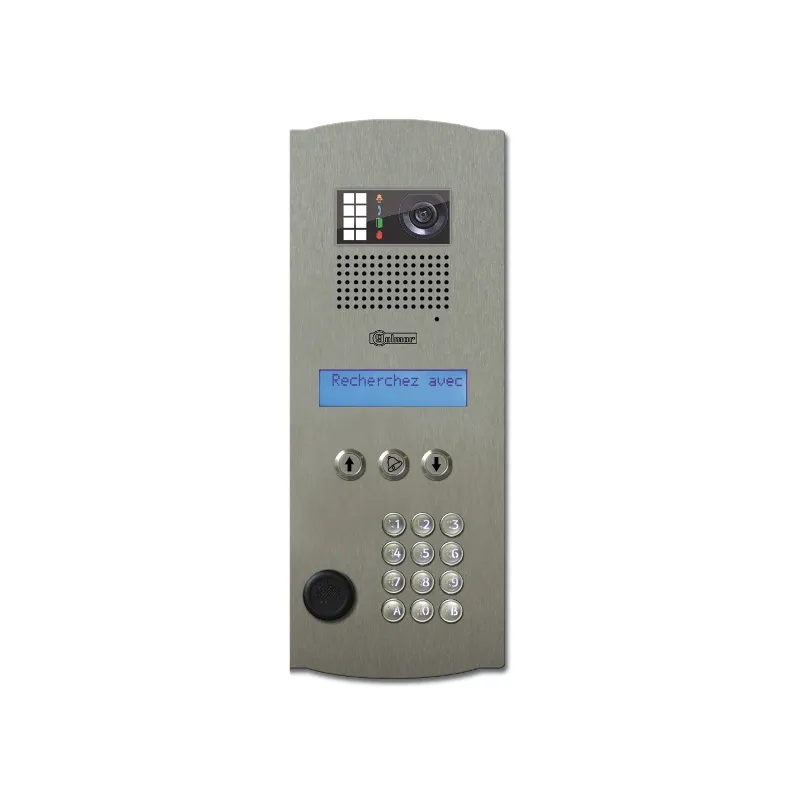 [EVI-GTO6211/HEG] Platine digitale à défilement de noms inox (version à GOUGEONS sans cuve) avec clavier d'appel direct  - Inst. AVEC DECODEUR  - Gérée par HEXAWEB  - Norme handicap  - (HEXACT)