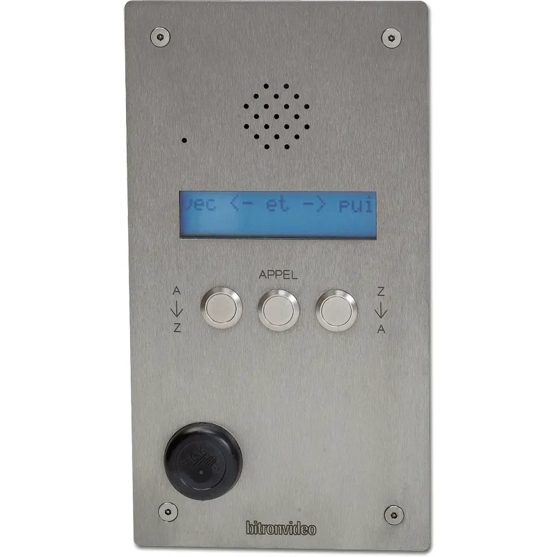 [EVI-UAV0153/I11] Platine digitale à défilement de noms inox 2.5 mm audio (1+N) autonome