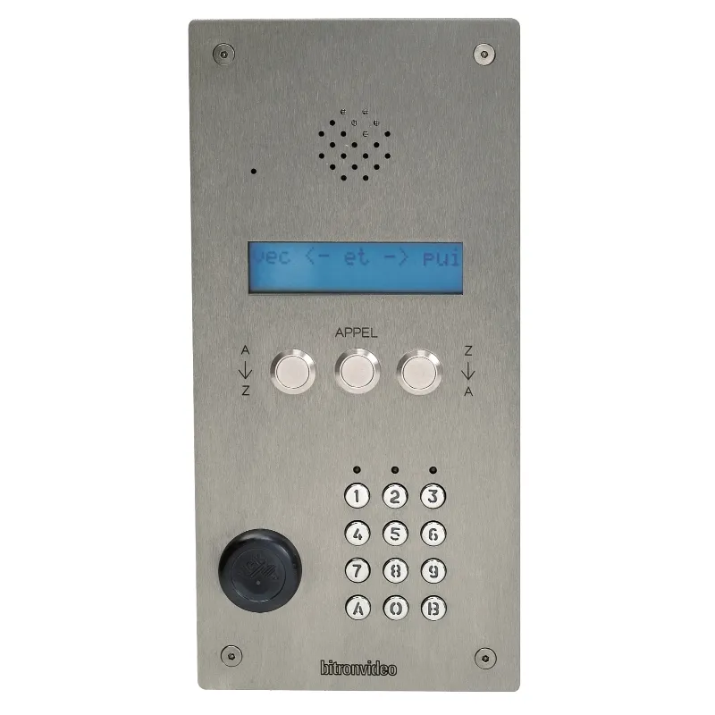[EVI-UAV0154/I10] Platine digitale à défilement de noms inox 2.5 mm audio (1+N) avec clavier d'appel direct - gérée par BSOFTWEB (PROXIMAN)