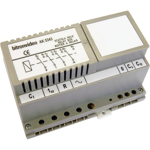[EVI-UAK5343] Relais de pilotage plusieurs entrées ou intercom, 7 DIN (1+N) (4+N)