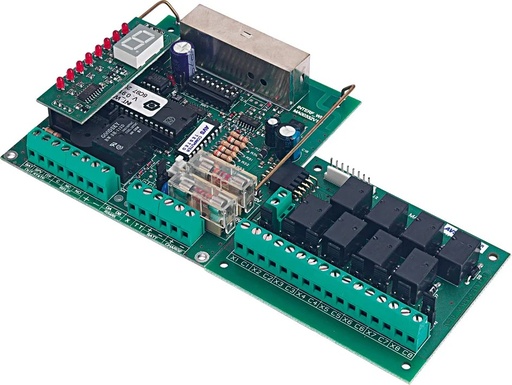 [AVS-INTWS] Récepteur radio 32 canaux 868 Mhz universel, 8 sorties relais + 4 sorties relais d'info, écran prog et gestion de l'emission radio reçue, gère les détecteurs SPY WS, WING WS, WIC2 WS, BM60M WS, télécommandes BIP sur n'importe centrale