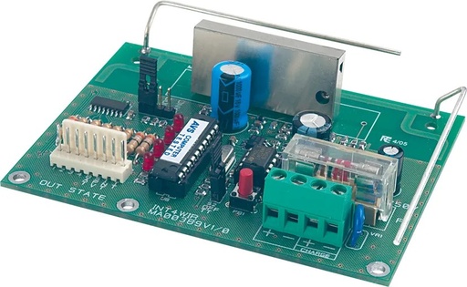 [AVS-INT4WS] Récepteur radio 4 canaux 868 Mhz universel, 4 sorties open collector d'alarme + 4 sorties open collector d'information, gère les détecteurs SPY WS, WING WS, WIC2 WS, BM60M WS sur n'importe centrale