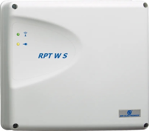 [AVS-RPTWS] Répétiteur radio 868 Mhz - extension radio jusqu'à 200 mètres - mémorise jusqu'à 32 détectors - Led d'information - boitier plastique 210x210x70 mm - inclus une alimentation 230 Vac/12Vdc