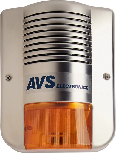 [AVS-CITYX] Sirène exterieure autoalimentée - design compact - boitier plastique chromé, protection à l'arrachage et à l'ouverture - certification INCERT