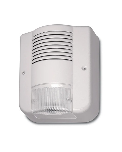 [AVS-CITYWS4] Sirène raido Bidirectionnelle auto-alimenté sirène extérieure sans fil (piles incluses) - couleur Ivoire