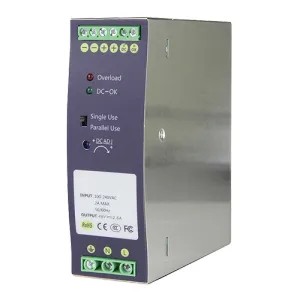 [VDO-DC48V5A-DIN] Source d'alimentation commutée Sortie DC 48 V 5 A / 240 W 2 Sorties Tension d'entrée 90 V ~ 264 V Montage sur rail DIN 