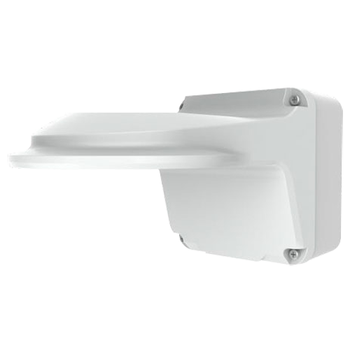 [UNV-TR-JB07/WM04-B-IN] Support mural Pour caméras dôme Boite de connexions Adapté pour une utilisation extérieure Couleur blanche Passage de câble