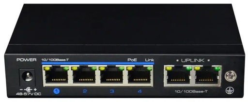 [EBC-S40422-B0] Switch 60W- 4x100Mb POE + 2x100Mb