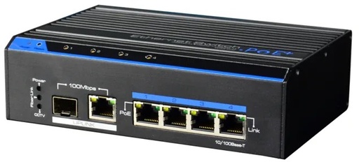 [EBC-S43422-B0] Switch industriel 60W- 4x100Mb POE + + 1x100Mb + 1SFP