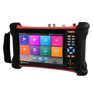[SFI-TESTER7-5N1-4K] Testeur CCTV Multifonctionnel Prise en charge des caméras HDTVI, HDCVI, AHD, CVBS et IP (4K) Écran LCD couleur 7" Test video, audio, câbles UTP et TDR Batterie intégrée 5000 mAh Connexion WiFi / Multimètre numérique