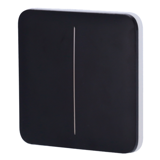 [AJA-SOLOBUTTON-2G-B] Touche tactile pour interrupteur double éclairage AJA-LIGHTCORE-2G  Rétro-éclairage LED Panneau tactile sans contact Couleur noir